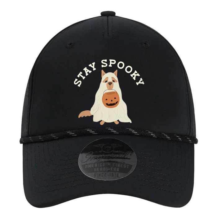 Stay Spooky Dog With Pumpkin Horror Lover Gifts Performance The Dyno Cap