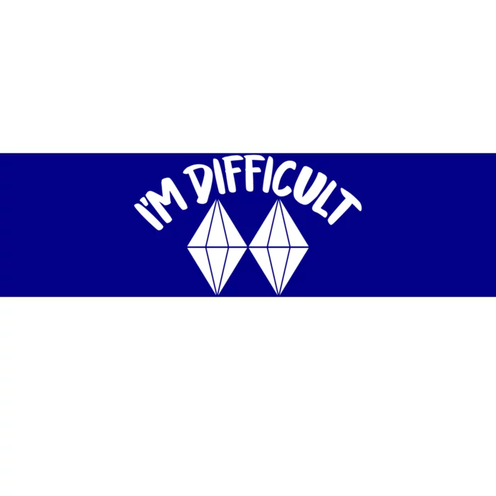 Skiing Snowboarding Difficult Gift Bumper Sticker