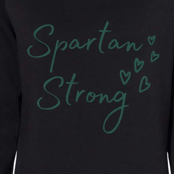 Spartan Strong East Lansing Front & Back Womens California Wash Sweatshirt