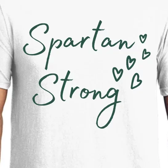 Spartan Strong East Lansing Front & Back Pajama Set