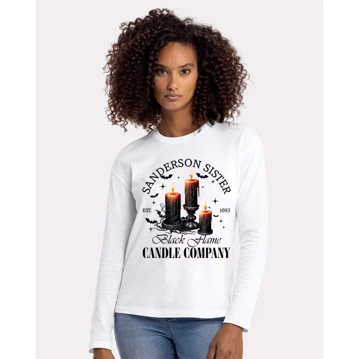 Sanderson Sisters Est 1693 Candle Company Halloween Bad Witches Vibes Womens Cotton Relaxed Long Sleeve T-Shirt