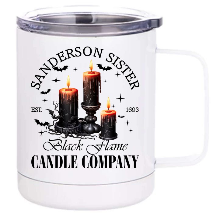 Sanderson Sisters Est 1693 Candle Company Halloween Bad Witches Vibes Front & Back 12oz Stainless Steel Tumbler Cup