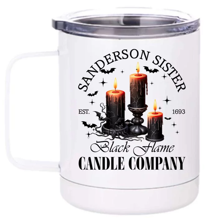 Sanderson Sisters Est 1693 Candle Company Halloween Bad Witches Vibes Front & Back 12oz Stainless Steel Tumbler Cup