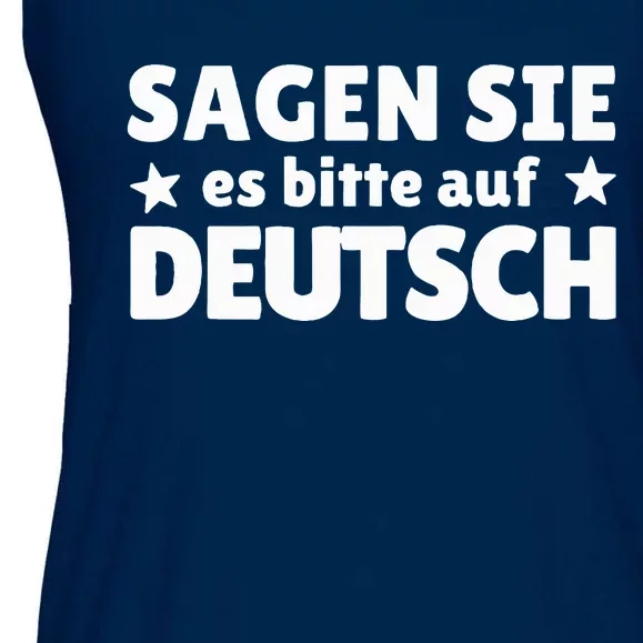 Sagen Sie Es Bitte Auf Deutsch German Teacher Ladies Essential Flowy Tank