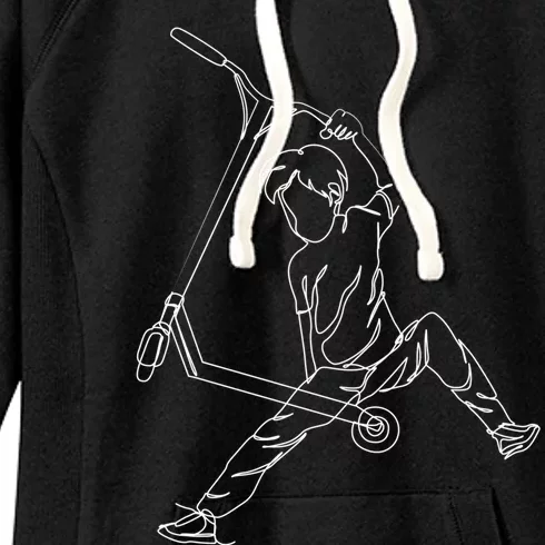 Scooter Stunt Egiftscooter Gift Women's Fleece Hoodie