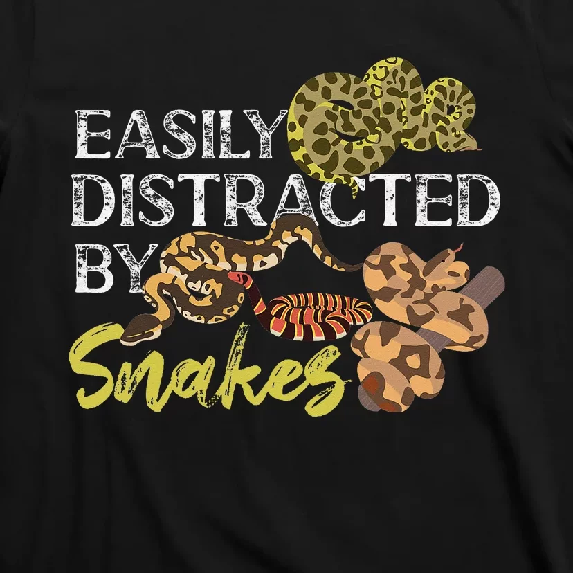 Snake Serpent Easily Distracted By Snakes T-Shirt