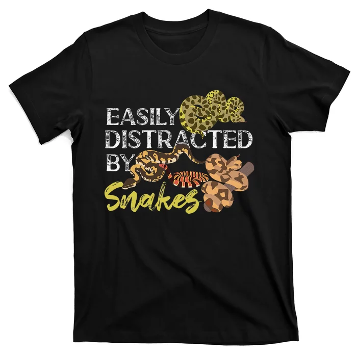 Snake Serpent Easily Distracted By Snakes T-Shirt