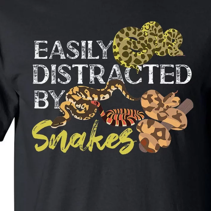 Snake Serpent Easily Distracted By Snakes Tall T-Shirt