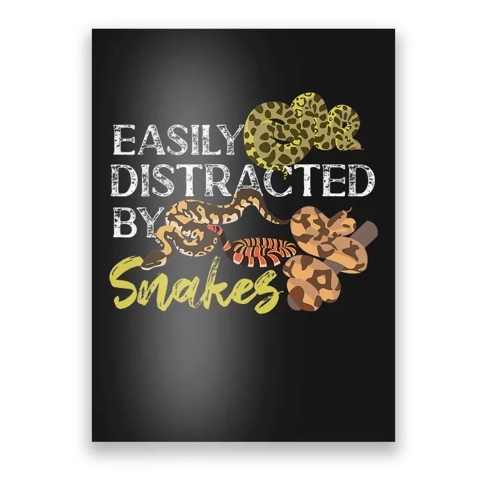 Snake Serpent Easily Distracted By Snakes Poster