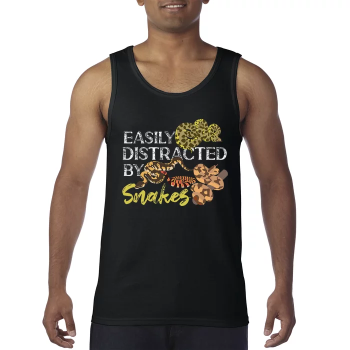 Snake Serpent Easily Distracted By Snakes Tank Top