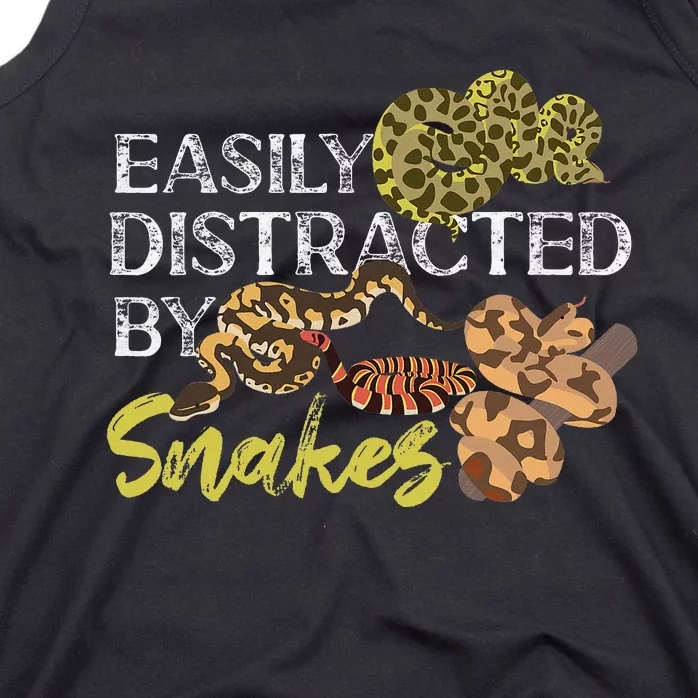 Snake Serpent Easily Distracted By Snakes Tank Top