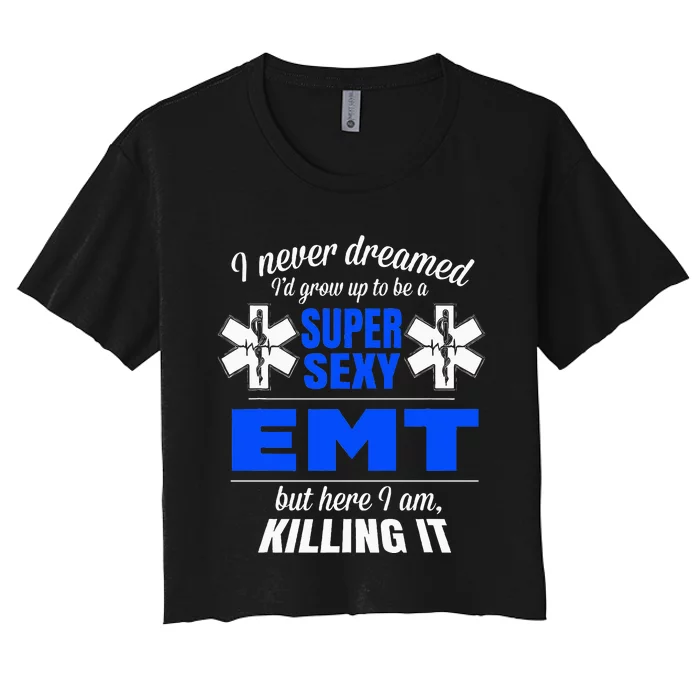 Super Sexy Emt Apparel For EmtS Women's Crop Top Tee