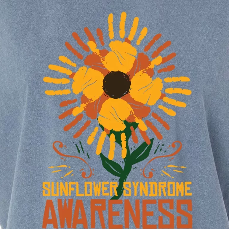 Sunflower Syndrome Epileptic Disorder Awareness Cute Gift Garment-Dyed Women's Muscle Tee