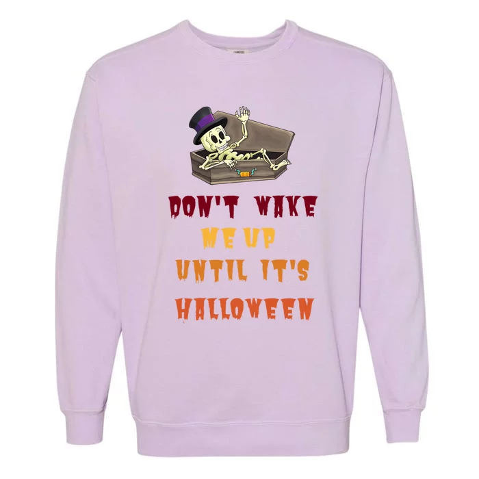 Spooky Skeletons Embrace The Fall Season Gift Garment-Dyed Sweatshirt