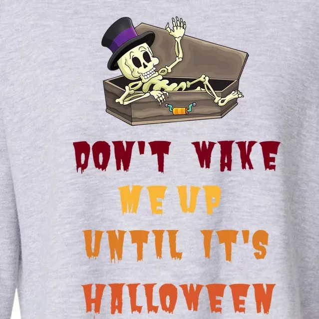 Spooky Skeletons Embrace The Fall Season Gift Cropped Pullover Crew