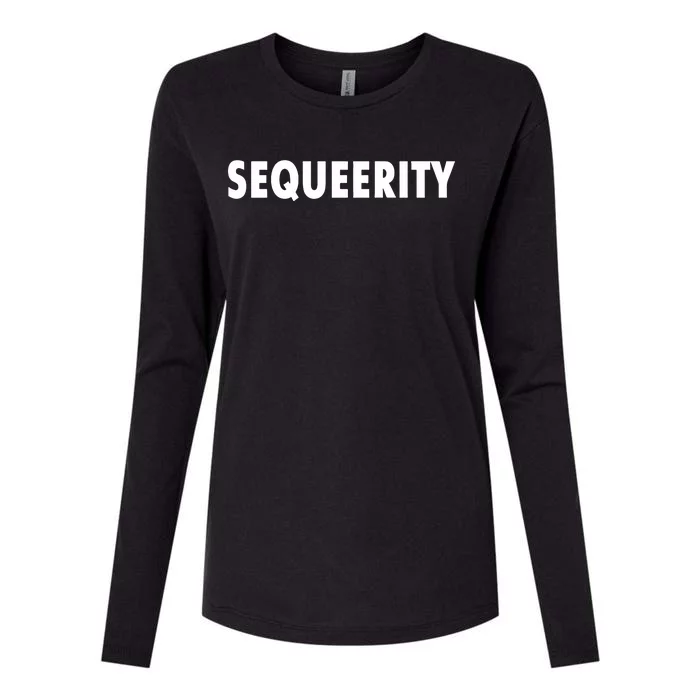 Sequeerity Womens Cotton Relaxed Long Sleeve T-Shirt