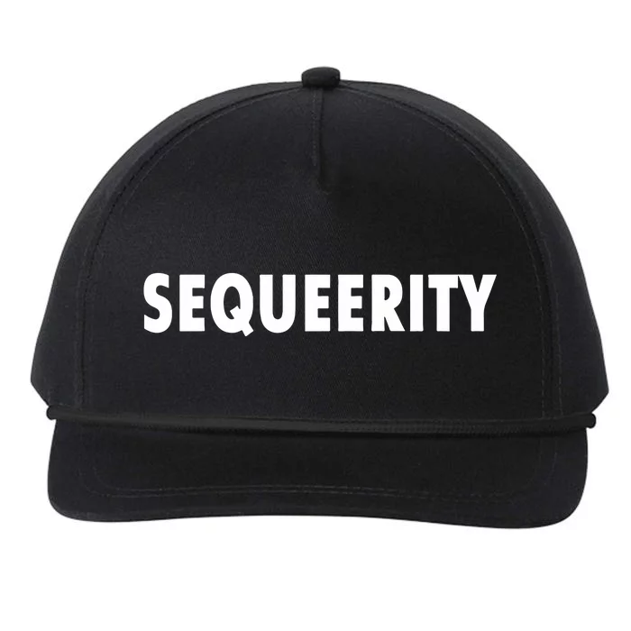 Sequeerity Snapback Five-Panel Rope Hat