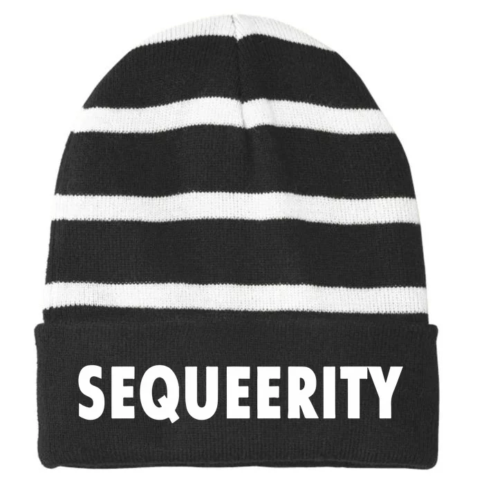 Sequeerity Striped Beanie with Solid Band