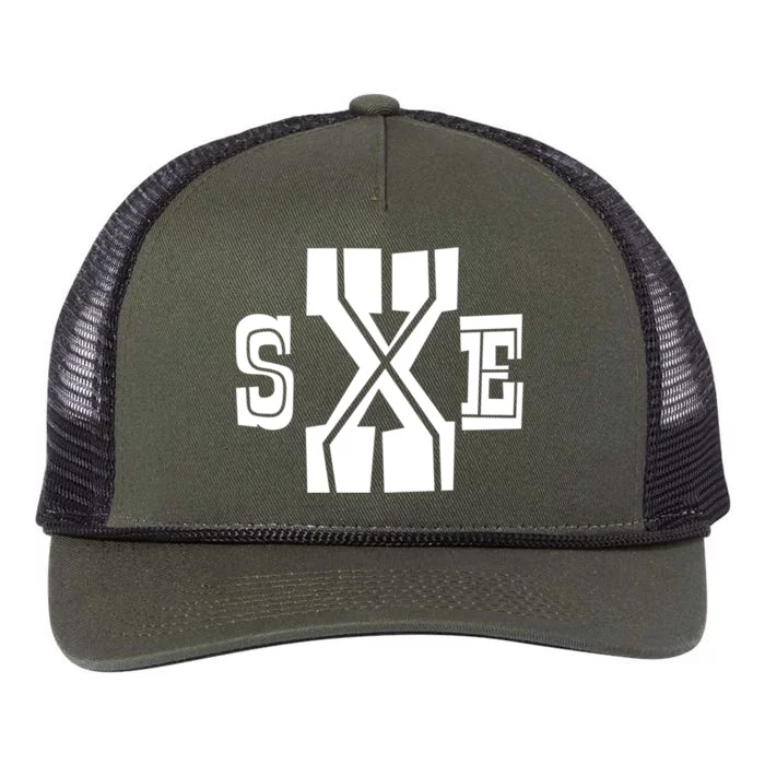 Sxe Straight Edge Gift Retro Rope Trucker Hat Cap