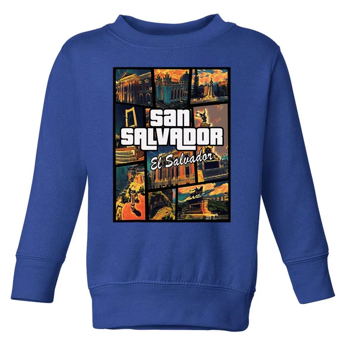 San Salvador El Salvador Capital Proud Toddler Sweatshirt