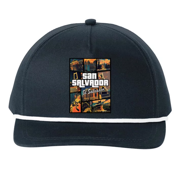 San Salvador El Salvador Capital Proud Snapback Five-Panel Rope Hat