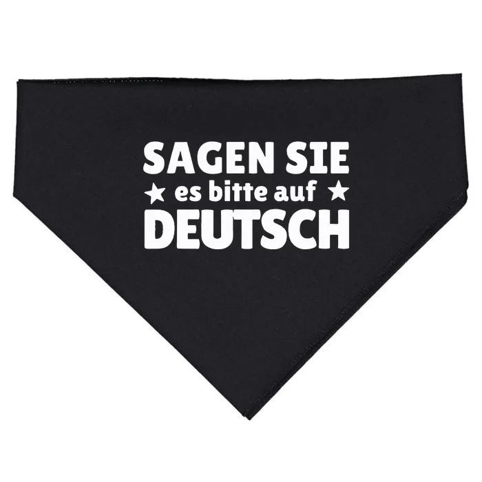 Sagen Sie Es Bitte Auf Deutsch German Teacher USA-Made Doggie Bandana