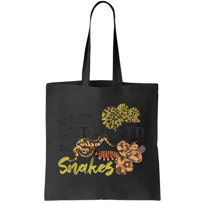 Snake Serpent Easily Distracted By Snakes Tote Bag