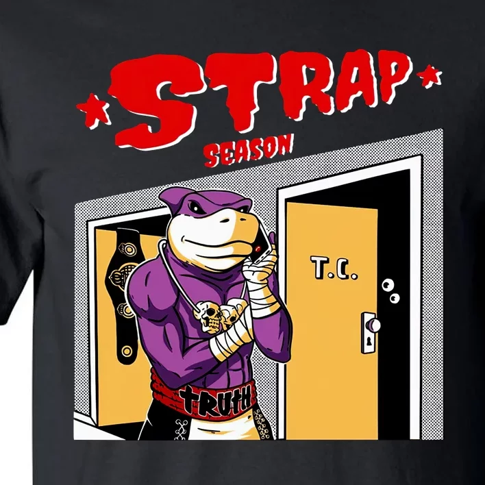 Strap Season Strap Season Funny Shark Boxing Tall T-Shirt