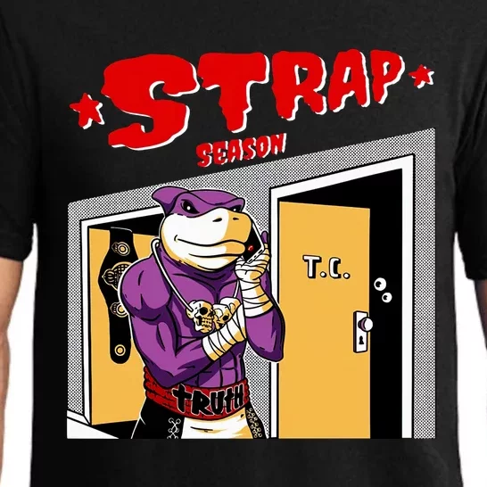 Strap Season Strap Season Funny Shark Boxing Pajama Set