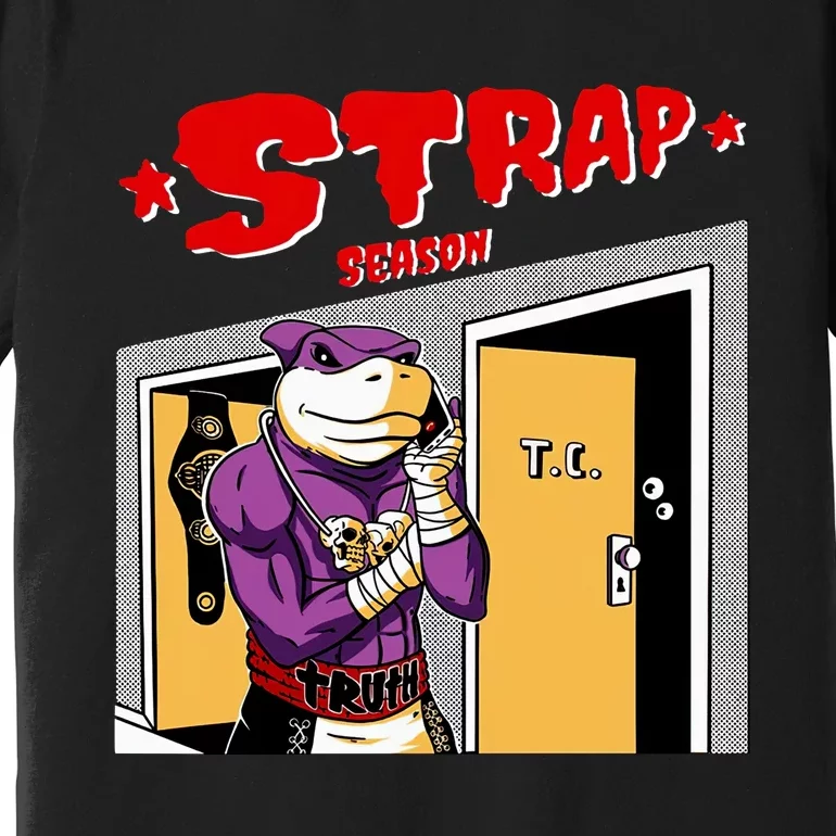 Strap Season Strap Season Funny Shark Boxing Premium T-Shirt