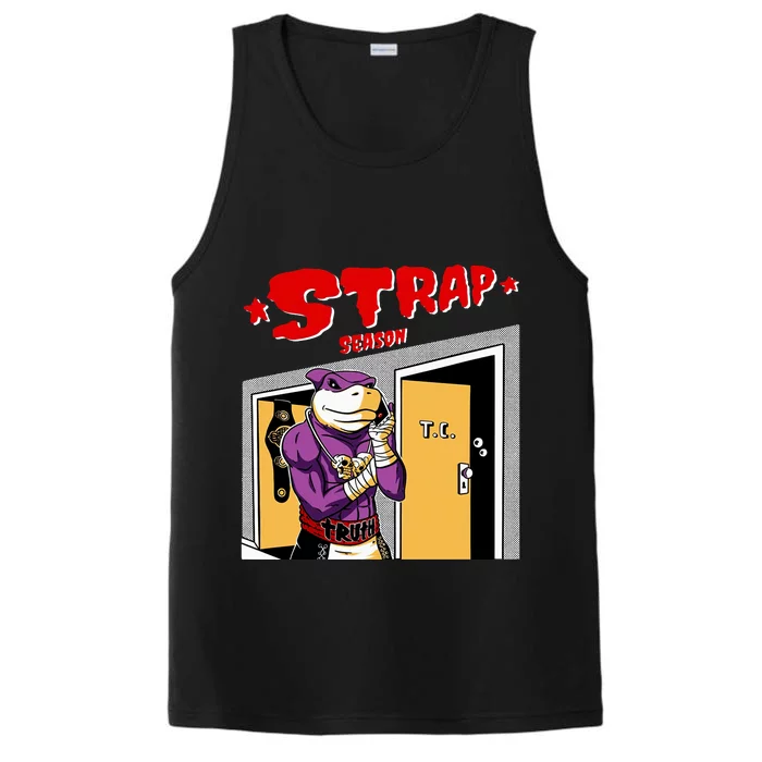 Strap Season Strap Season Funny Shark Boxing Performance Tank