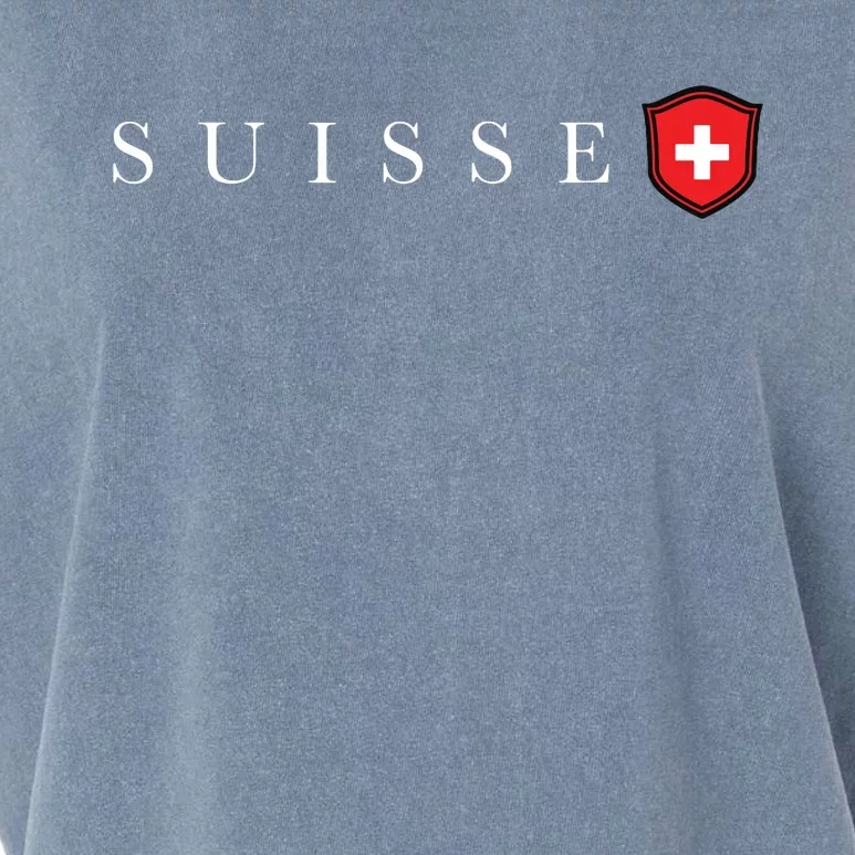 Switzerland Swiss Emblem Suisse Garment-Dyed Women's Muscle Tee