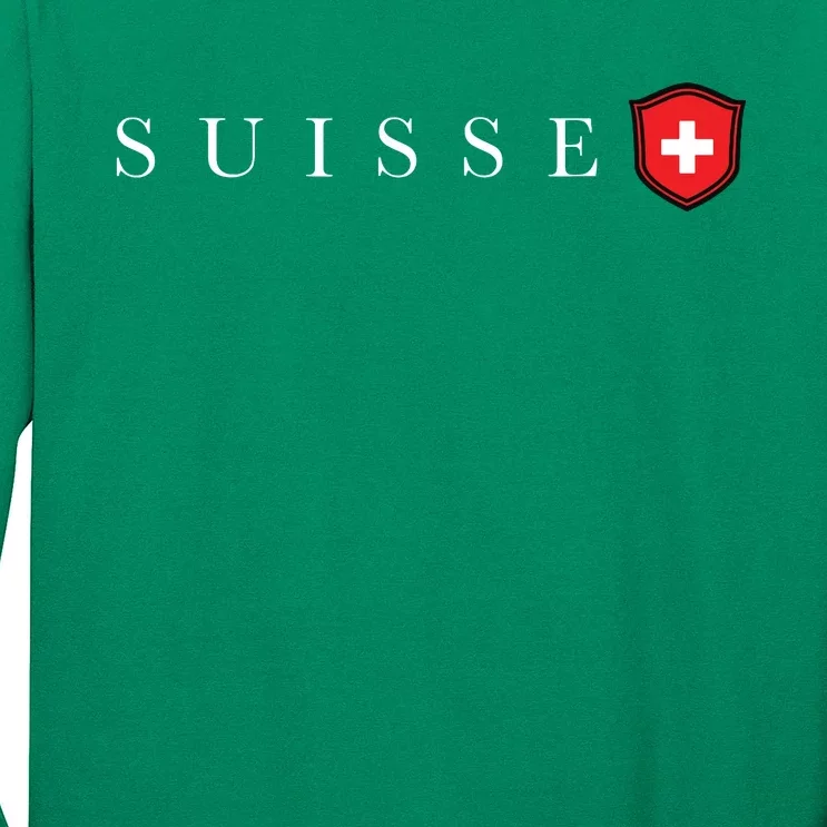 Switzerland Swiss Emblem Suisse Long Sleeve Shirt