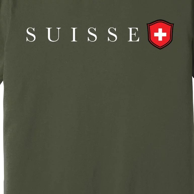 Switzerland Swiss Emblem Suisse Premium T-Shirt