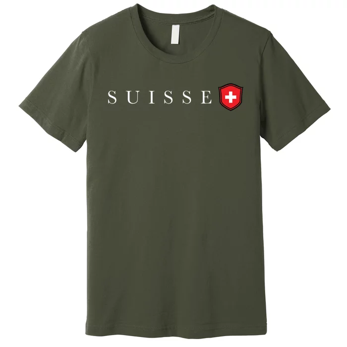 Switzerland Swiss Emblem Suisse Premium T-Shirt