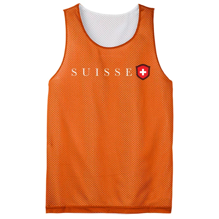 Switzerland Swiss Emblem Suisse Mesh Reversible Basketball Jersey Tank