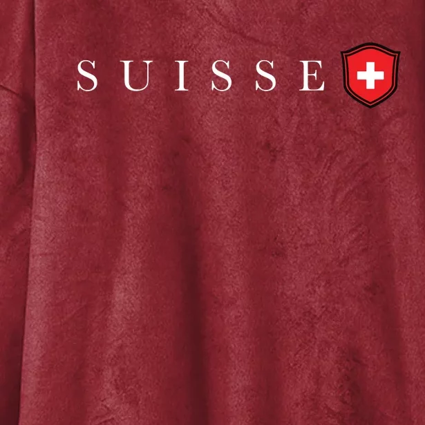 Switzerland Swiss Emblem Suisse Hooded Wearable Blanket