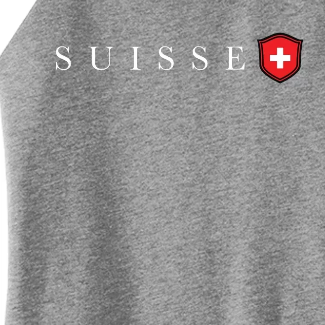 Switzerland Swiss Emblem Suisse Women’s Perfect Tri Rocker Tank