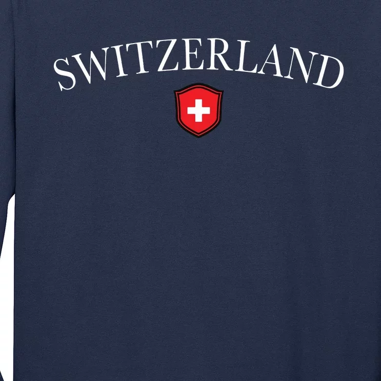 Switzerland Swiss Emblem Long Sleeve Shirt