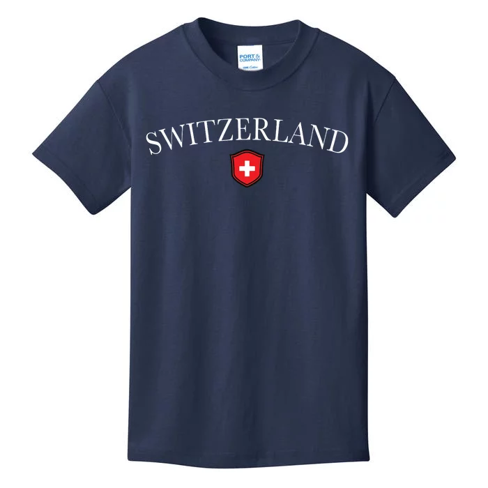 Switzerland Swiss Emblem Kids T-Shirt