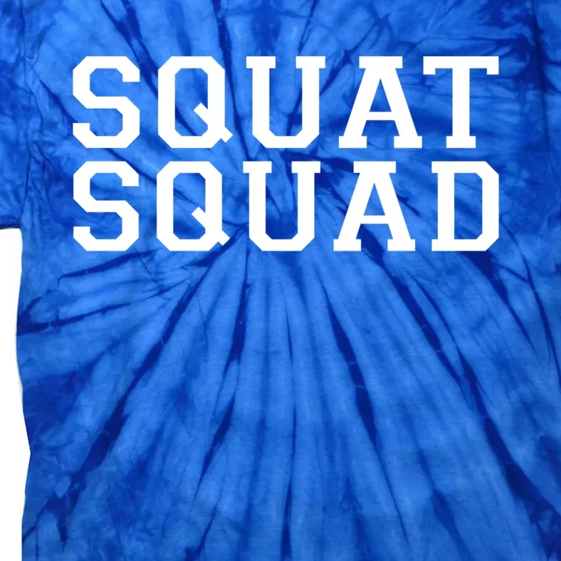 Squat Squad Exercise Gym Black Collegiate Cute Gift Tie-Dye T-Shirt