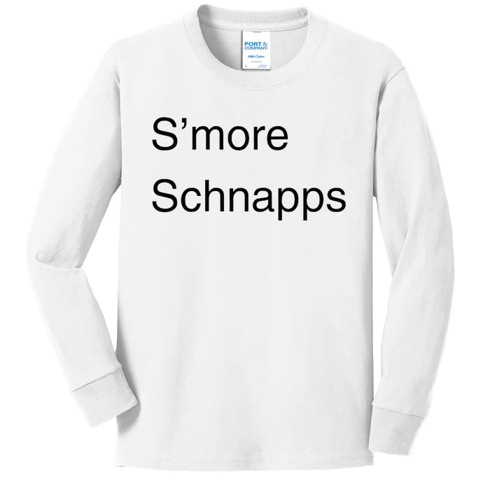 SMore Schnapps EveryoneS Favorite Beverage Kids Long Sleeve Shirt