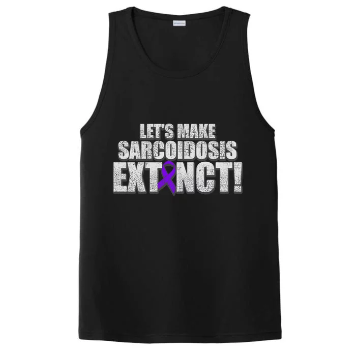 Sarcoidosis Survivor Extinction Awareness Warrior Gift Performance Tank