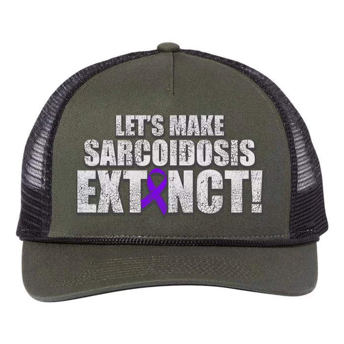 Sarcoidosis Survivor Extinction Awareness Warrior Gift Retro Rope Trucker Hat Cap