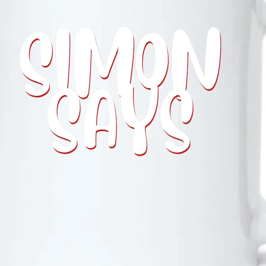 Simon Says Funny Black Color Changing Mug