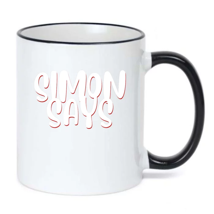 Simon Says Funny Black Color Changing Mug