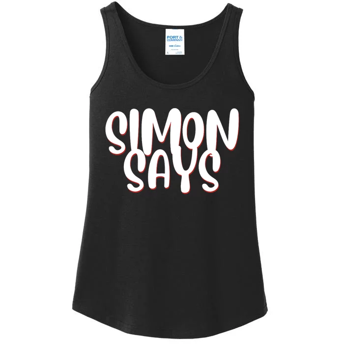 Simon Says Funny Ladies Essential Tank