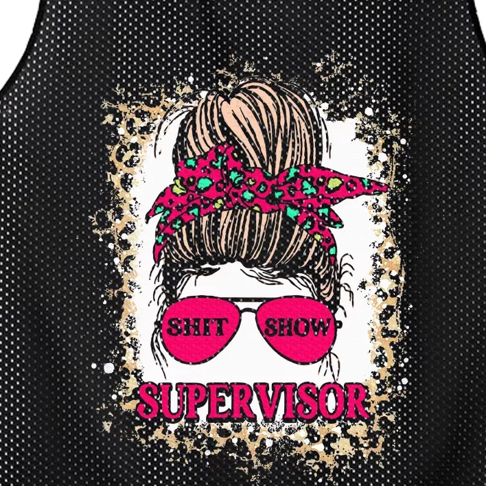 Shitshow Supervisor Funny Mom Boss Manager Teacher Mesh Reversible Basketball Jersey Tank