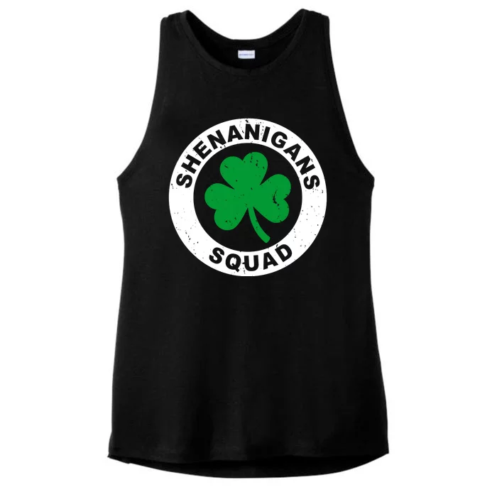 Shenanigans Squad Funny St PatrickS Day Party Ladies Tri-Blend Wicking Tank