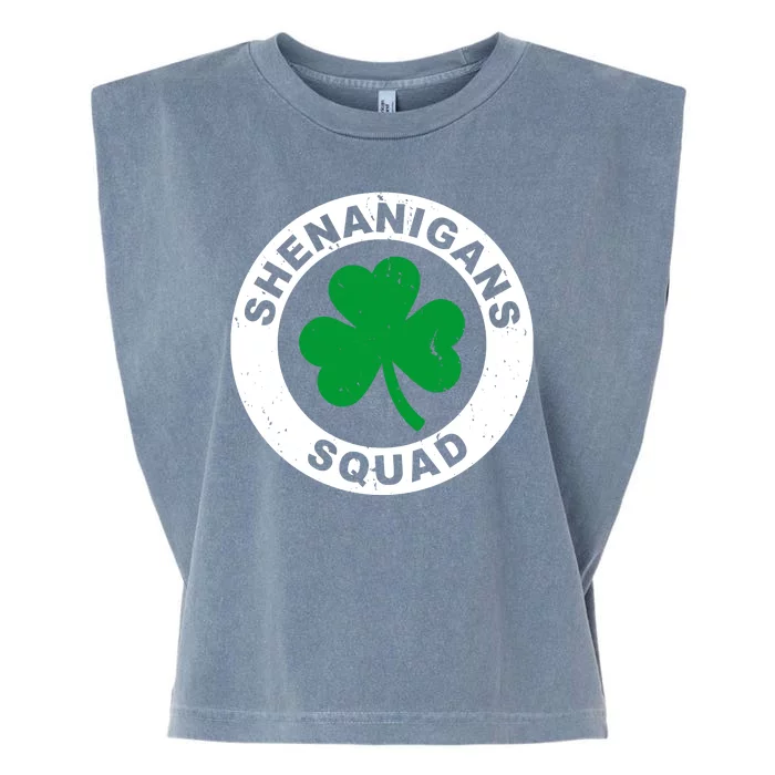 Shenanigans Squad Funny St PatrickS Day Party Garment-Dyed Women's Muscle Tee